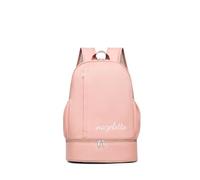 PORRASSO Mochila Viaje Mochila de Día Impermeable Bolso de Gimnasio con Compartimento Independiente para Zapatos para Mujeres Hombres Natación Fitness Rosa A