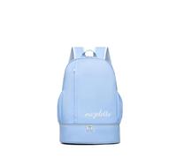 PORRASSO Mochila Viaje Mochila de Día Impermeable Bolso de Gimnasio con Compartimento Independiente para Zapatos para Mujeres Hombres Natación Fitness Azul C