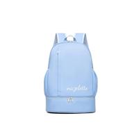 PORRASSO Mochila Viaje Mochila de Día Impermeable Bolso de Gimnasio con Compartimento Independiente para Zapatos para Mujeres Hombres Natación Fitness Azul A