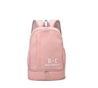PORRASSO Mochila Viaje Mochila de Día Impermeable Bolso de Gimnasio con Compartimento Independiente para Zapatos para Mujeres Hombres Natación Fitness Rosa B