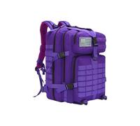 PORRASSO Mochilas Militares Tácticas 45L Gran Capacidad Impermeable Mochila de Senderismo Bolsa Bug Out de 3 Días Hiking Backpack para Acampar Escalada Deportes Aire Libre Morado