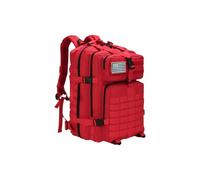 PORRASSO Mochilas Militares Tácticas 45L Gran Capacidad Impermeable Mochila de Senderismo Bolsa Bug Out de 3 Días Hiking Backpack para Acampar Escalada Deportes Aire Libre Rojo