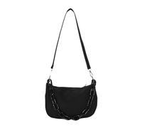 PORRASSO Moda Bolso de Hombro Mujer Bolso Bandolera Señoras Bolso de Mano Nylon Bolso Cruzados para Trabajo Viaje Uso Diario Negro