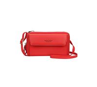 PORRASSO Moda Cartera de Mujer Bolso Bandolera Monederos PU Tarjetero para Tarjetas de Crédita Billeteras Señora Bolsa de Telefono Rojo