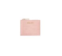 PORRASSO Moda Cartera de Mujer Monedero Corto Tarjetero para Tarjetas de Crédito PU Minimalista Billetero con 5 Ranuras para Tarjetas Cartera Wallet Rosa