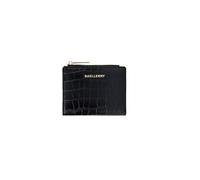 PORRASSO Moda Cartera de Mujer Monedero Corto Tarjetero para Tarjetas de Crédito PU Minimalista Billetero con 5 Ranuras para Tarjetas Cartera Wallet Negro