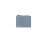PORRASSO Moda Cartera de Mujer Monedero Corto Tarjetero para Tarjetas de Crédito PU Minimalista Billetero con 5 Ranuras para Tarjetas Cartera Wallet Azul