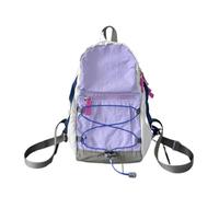 PORRASSO Moda Mochila Mujer Mochila Bolso Escolar Adolescente Ligera Nailon Backpack para Viajes Uso Diario Morado