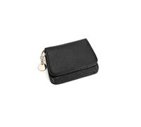 PORRASSO Moda Tarjetero de Mujeres Cuero Monedero RFID Bloqueo Tarjetero para Tarjetas de Crédita Portátil Cartera Negro