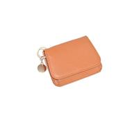 PORRASSO Moda Tarjetero de Mujeres Cuero Monedero RFID Bloqueo Tarjetero para Tarjetas de Crédita Portátil Cartera Naranja B