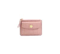PORRASSO Monederos Mujer Estuches de Llave Cartera Portátil Tarjetero para Tarjetas de Crédita Pequeña Bolsita Coin Purse Rosa