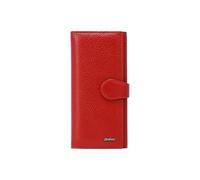 PORRASSO Mujer Cartera Billetera Clásico Monederos Bolsillo para Móvil con Varios Compartimentos Cartera Tarjetero para Tarjetas de Crédita con 14 Ranuras para Tarjetas Rojo