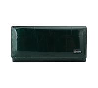 PORRASSO Mujer Cartera Billetera Elegante Monederos Bolsillo para Móvil con Varios Compartimentos Cartera Tarjetero para Tarjetas de Crédita con 8 Ranuras para Tarjetas Verde