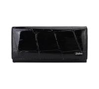 PORRASSO Mujer Cartera Billetera Elegante Monederos Bolsillo para Móvil con Varios Compartimentos Cartera Tarjetero para Tarjetas de Crédita con 8 Ranuras para Tarjetas Negro