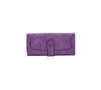 PORRASSO Mujer Cartera Billetera Monederos Tarjetero para Tarjetas PU Bolsillo para Móvil Multifunción Cartera con 17 Ranuras para Tarjetas Morado
