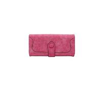 PORRASSO Mujer Cartera Billetera Monederos Tarjetero para Tarjetas PU Bolsillo para Móvil Multifunción Cartera con 17 Ranuras para Tarjetas Rosa Rojo