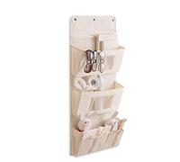 PORRASSO Organizador Colgante con Bolsillos Práctico Almacenamiento Colgante Organizador Bolsillos para Cocina Dormitorio Albaricoque