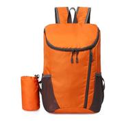 PORRASSO Plegable Mochila de Senderismo Ultraligera Mochila 20 L Impermeable Daypack Hiking Backpack para Hombre Mujer Acampar Ciclismo Deportes Aire Libre Naranja