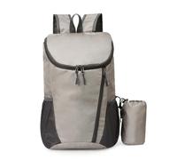 PORRASSO Plegable Mochila de Senderismo Ultraligera Mochila 20 L Impermeable Daypack Hiking Backpack para Hombre Mujer Acampar Ciclismo Deportes Aire Libre Gris