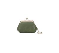 PORRASSO Retro Monederos Portátil Mini Estuches de Llave Cartera Pequeña Bolsita Coin Purse para Mujer Verde