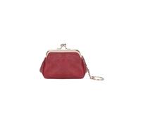 PORRASSO Retro Monederos Portátil Mini Estuches de Llave Cartera Pequeña Bolsita Coin Purse para Mujer Rojo