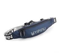 PORRASSO Riñonera Bum Bag Ligera Impermeable Riñoneras con Conector de Auriculares Diseño Reflectante Cinturón Ajustable Bolsa para Hombres Mujeres Correr Senderismo Viajar Ciclismo Azul Marino