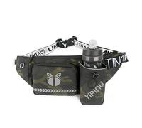 PORRASSO Riñonera Deportiva Impermeable Bum Bag Ligera Riñoneras con Portabotella Diseño Reflectante Cinturón Ajustable Bolsa para Hombres Mujeres Correr Senderismo Viajar Ciclismo Verde