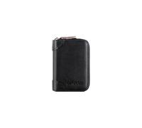 PORRASSO Tarjetero de Hombre Cuero Monedero RFID Bloqueo Tarjetero para Tarjetas de Crédita Portátil Cartera con 12/20/30/45 Ranuras para Tarjetas Negro B