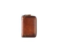 PORRASSO Tarjetero de Hombre Cuero Monedero RFID Bloqueo Tarjetero para Tarjetas de Crédita Portátil Cartera con 12/20/30/45 Ranuras para Tarjetas Marrón B