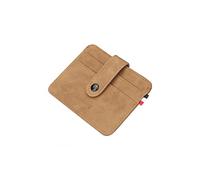 PORRASSO Tarjetero de Hombre PU Cuero Monedero Tarjetero para Tarjetas de Crédita Cartera Tarjetero Marrón
