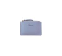 PORRASSO Tarjetero de Mujeres Portátil Monedero Tarjetero para Tarjetas de Crédita Estuches de Llave PU Cartera Tarjetero Azul