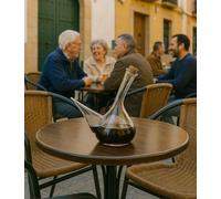 Porrón 750ml de Vidrio Reciclado - Botella Tradicional Española - Vidrio Grueso y Resistente - Perfecto para Aceite, Vino, Cerveza o Sangría