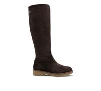 Porronet Botas Altas De Piel Con Cremallera Inés Moka