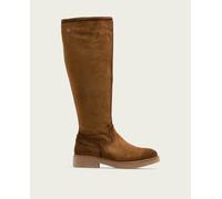 Porronet Botas altas de piel con cremallera inés Mujer | Piel y serraje, caña alta de 40 cm, tacón de 3,5 cm, cierre de cremallera, hechas a mano en España, para invierno