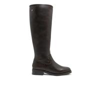 Porronet Botas Altas De Piel Con Cremallera Jana Moka
