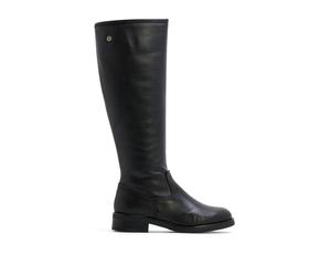 Porronet Botas altas de piel con cremallera jana Mujer | Piel auténtica, tacón de 3,5 cm, cierre de cremallera, suela antideslizante, hechas a mano en España, para invierno
