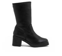 Porronet Botas De Piel Con Cremallera Negro Marni