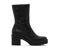 Porronet Botas De Piel Con Cremallera Negro Miley
