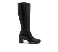 Porronet Botas De Piel De Tacón Negro Rita