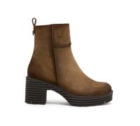 Porronet Botas De Serraje Con Cremallera Cuero Michelle