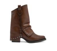 Porronet Botas Doble Faz De Piel Cuero Con Tachuelas Fiorella