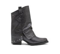 Porronet Botas Doble Faz De Piel Moka Con Tachuelas Faith
