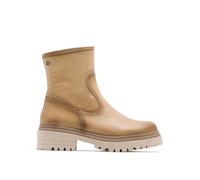 Porronet Botines De Piel Camel con Cremallera Fiala