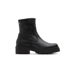 Porronet Botines De Piel Con Cremallera Kiara Negro