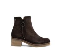 Porronet Botines de piel moka con cremallera diana Mujer - (40)