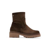Porronet Botines De Piel Moka con Cremallera Fides