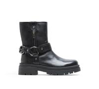 Porronet Botines Track De Piel Negros con Cremallera Nasya