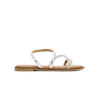 Porronet Esclava Plana con Brillantes Plata Camila