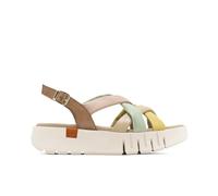 Porronet Sandalia De Cuña De Piel Daniela Taupe Colores