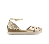 Porronet Sandalia De Cuña De Piel Federica Oro